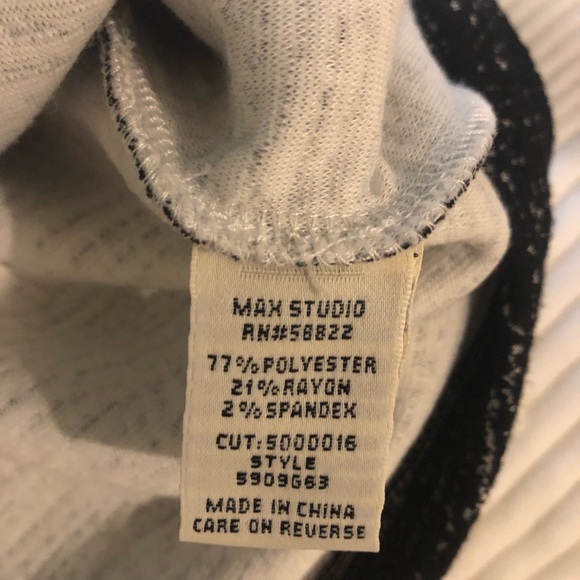 Max Studio black and white stretch midi - Picture 3 of 5